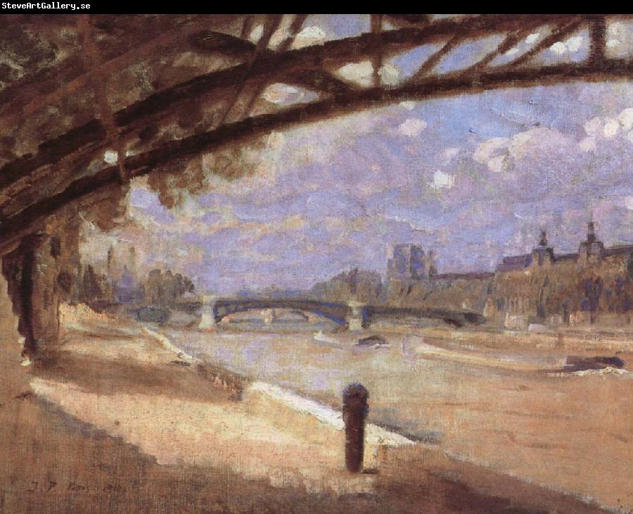 Julius Paulsen Under the Pont des Arts